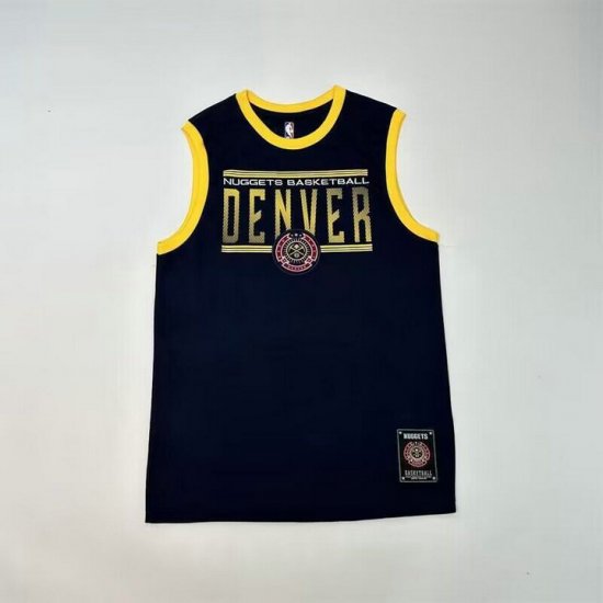 NBA 15 Jokic Nuggets Maillot Marine brodé